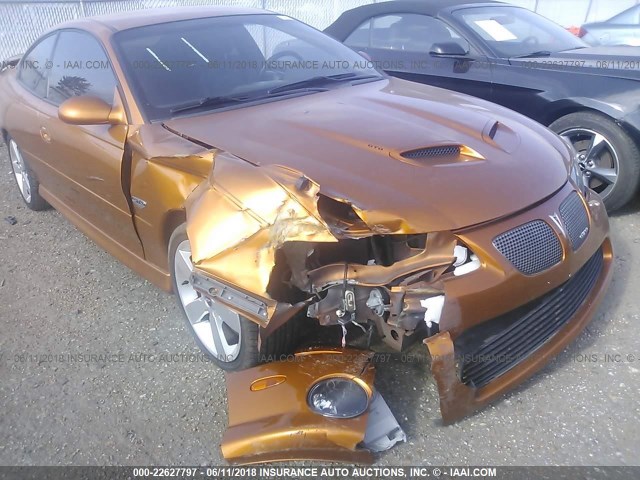 6G2VX12U46L559962 - 2006 PONTIAC GTO ORANGE photo 6