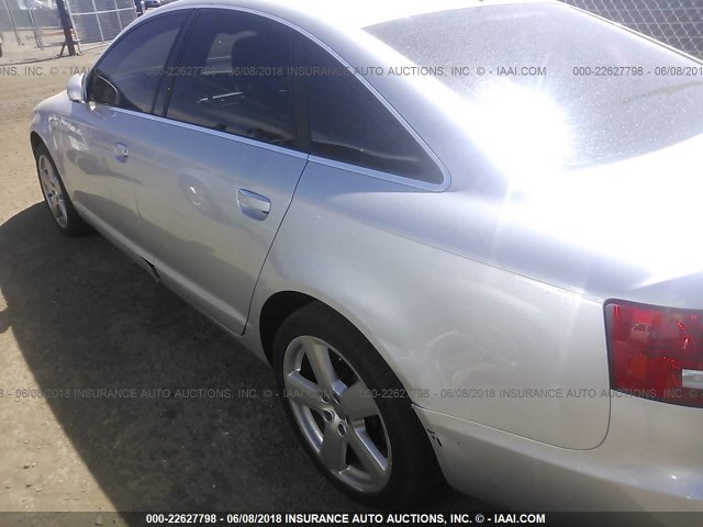 WAUDH74F98N076071 - 2008 AUDI A6 3.2 QUATTRO SILVER photo 6