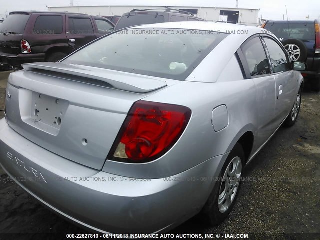 1G8AM12F03Z197097 - 2003 SATURN ION LEVEL 2 GRAY photo 4