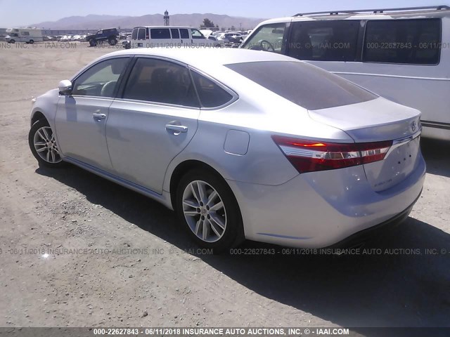 4T1BK1EBXDU059201 - 2013 TOYOTA AVALON PREMIUM/TOURING/LIMITED SILVER photo 3