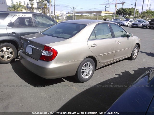 JTDBE32K820042123 - 2002 TOYOTA CAMRY LE/XLE/SE Qızıl foto 4