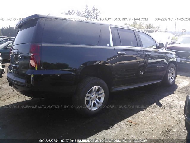 1GNSKHKC8JR334757 - 2018 CHEVROLET SUBURBAN K1500 LT BLACK photo 4