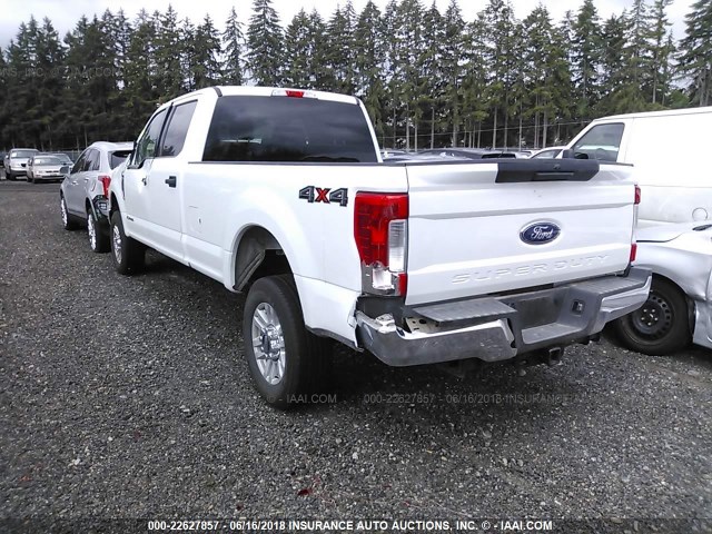 1FT7W2BT3JEB90543 - 2018 FORD F250 SUPER DUTY WHITE photo 3