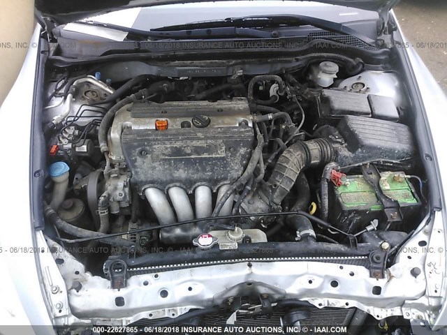 1HGCM56115A147204 - 2005 HONDA ACCORD DX SILVER photo 10