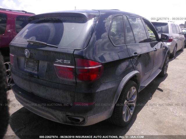 5UXZV8C51BL417108 - 2011 BMW X5 XDRIVE50I BLACK photo 4