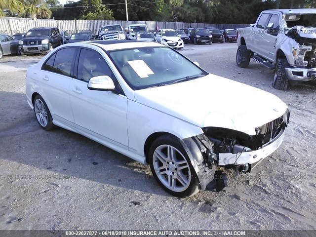 WDDGF56X58F045321 - 2008 MERCEDES-BENZ C 350 WHITE photo 1