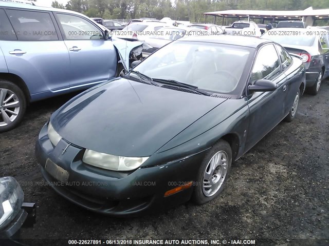 1G8ZE1282VZ132272 - 1997 SATURN SC1 GREEN photo 2