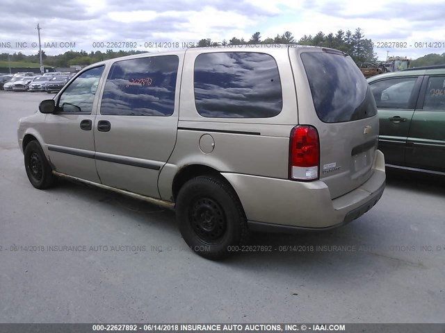 1GNDV03L85D305200 - 2005 CHEVROLET UPLANDER GOLD photo 3