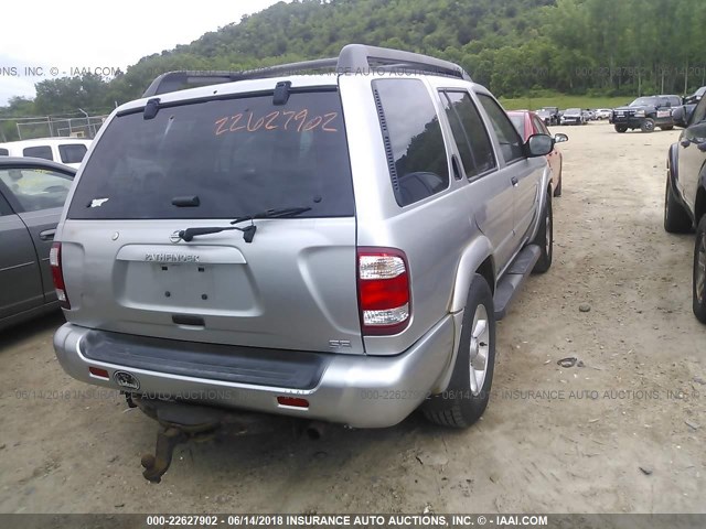 JN8DR09Y13W818858 - 2003 NISSAN PATHFINDER LE/SE GRAY photo 4