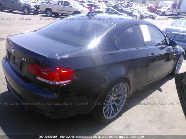 WBSWD93588PY40985 - 2008 BMW M3 BLACK photo 4