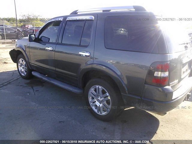 1FMEU6FE6AUA95394 - 2010 FORD EXPLORER LIMITED 黑色 照片 3