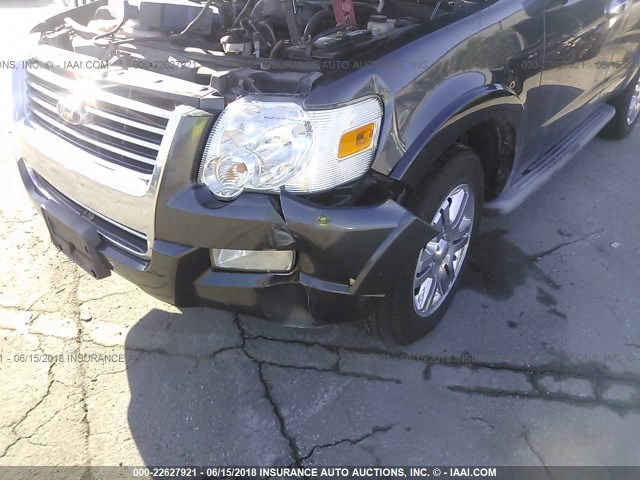 1FMEU6FE6AUA95394 - 2010 FORD EXPLORER LIMITED 黑色 照片 6
