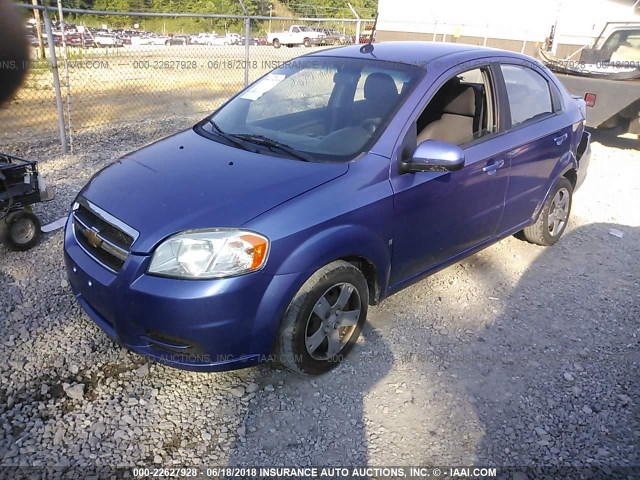 KL1TD56E49B374511 - 2009 CHEVROLET AVEO LS/LT ლურჯი ფოტო 2