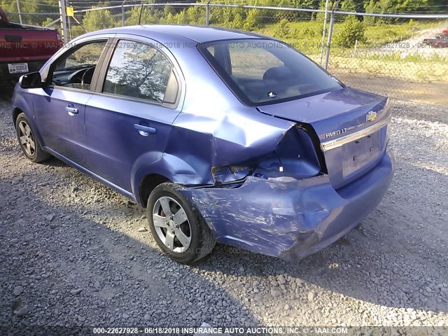 KL1TD56E49B374511 - 2009 CHEVROLET AVEO LS/LT ლურჯი ფოტო 3