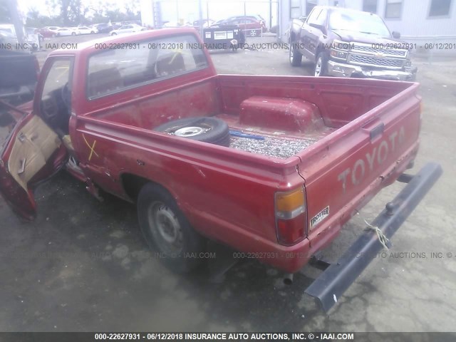 JT4RN50R5G0175052 - 1986 TOYOTA PICKUP 1/2 TON RN50 RED photo 3