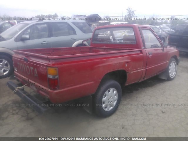 JT4RN50R5G0175052 - 1986 TOYOTA PICKUP 1/2 TON RN50 RED photo 4