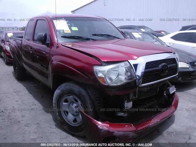 5TFTX4GN9BX002616 - 2011 TOYOTA TACOMA PRERUNNER ACCESS CAB RED photo 1