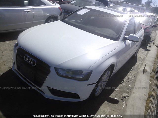 WAUFFAFL6DA183109 - 2013 AUDI A4 PREMIUM PLUS WHITE photo 2