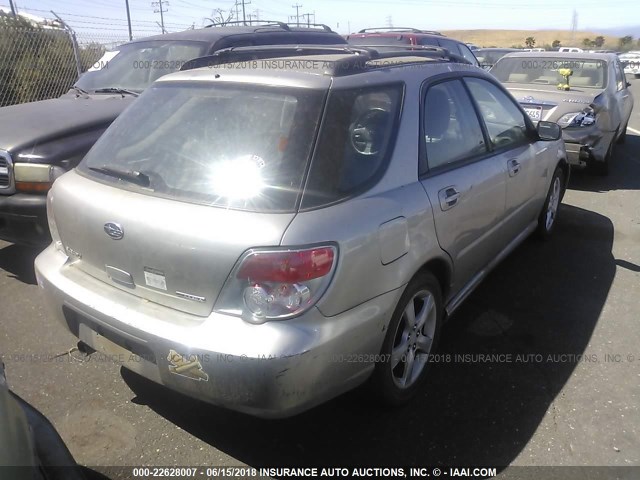 JF1GG67616H813998 - 2006 SUBARU IMPREZA 2.5I SPORTS WAGON SILVER photo 4