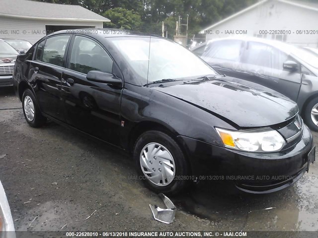 1G8AG52F23Z177383 - 2003 SATURN ION LEVEL 1 BLACK photo 1