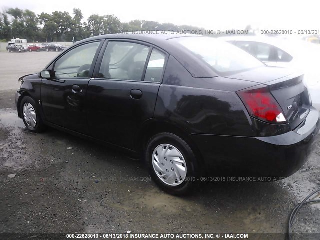 1G8AG52F23Z177383 - 2003 SATURN ION LEVEL 1 BLACK photo 3