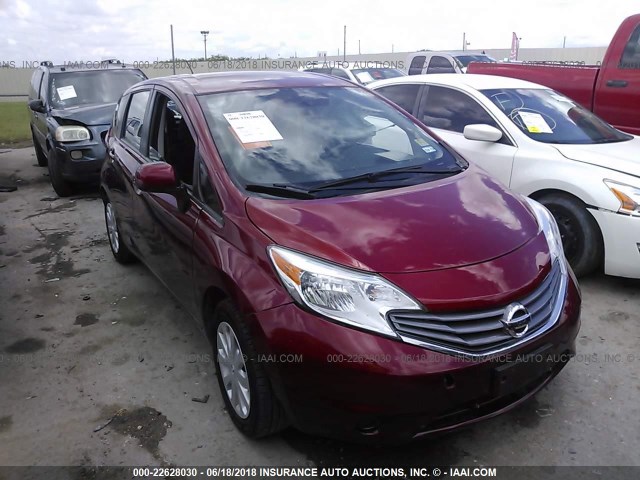 3N1CE2CP4EL420585 - 2014 NISSAN VERSA NOTE S/S PLUS/SV/SL RED photo 1