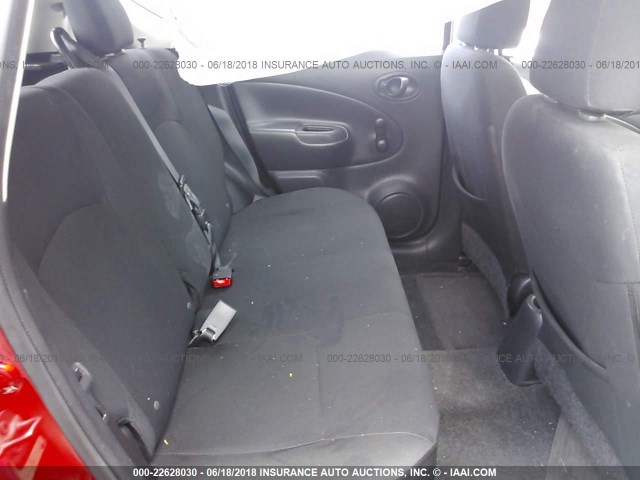 3N1CE2CP4EL420585 - 2014 NISSAN VERSA NOTE S/S PLUS/SV/SL RED photo 8