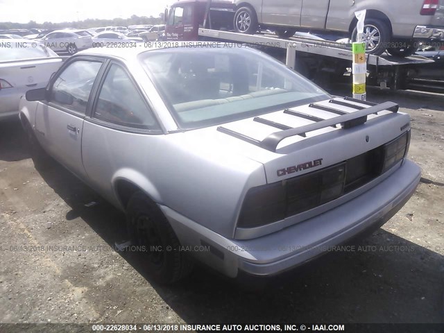 1G1JE1119J7116611 - 1988 CHEVROLET CAVALIER RS SILVER photo 3