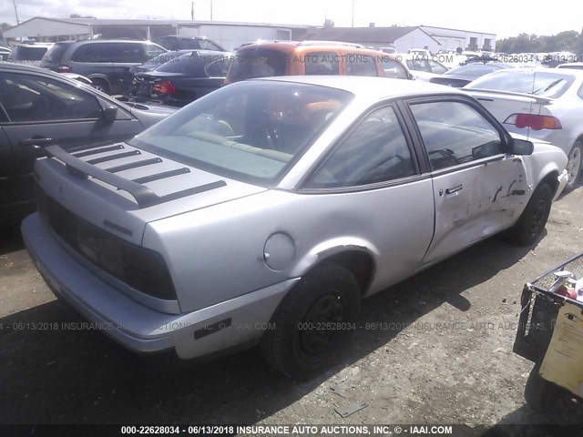 1G1JE1119J7116611 - 1988 CHEVROLET CAVALIER RS SILVER photo 4