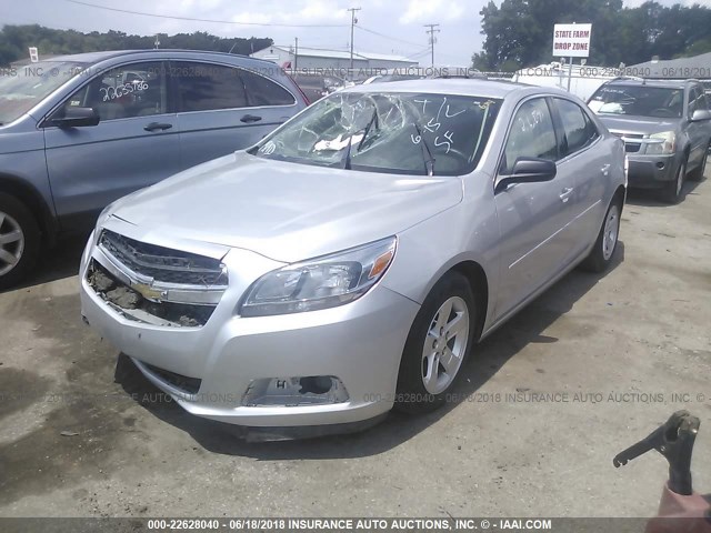 1G11B5SA1DF337158 - 2013 CHEVROLET MALIBU LS Gümüş foto 2
