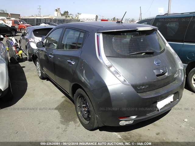 1N4BZ0CP6HC308166 - 2017 NISSAN LEAF S/SV/SL GRAY photo 3