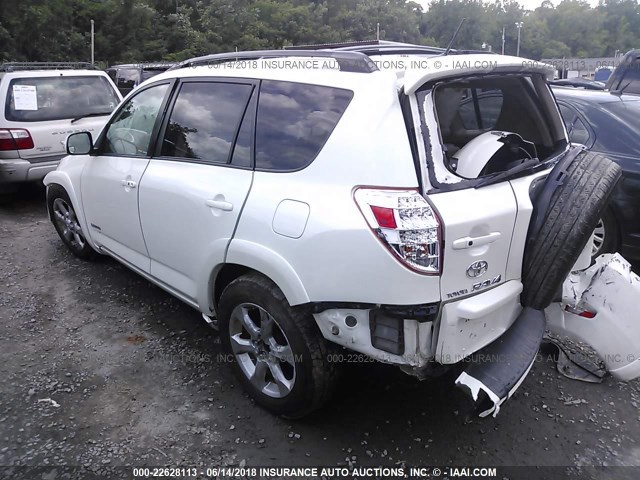 2T3DK4DV4AW023853 - 2010 TOYOTA RAV4 LIMITED WHITE photo 3