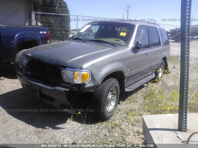 4M2ZU86P01UJ07892 - 2001 MERCURY MOUNTAINEER  GREEN photo 2