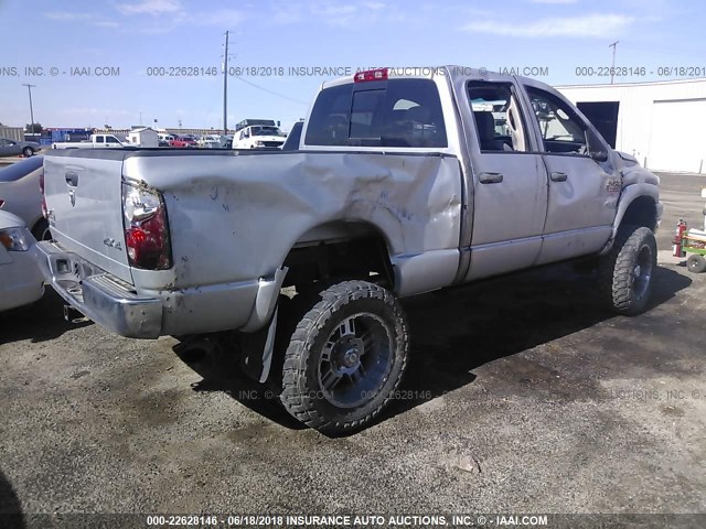 3D7KS28A48G172119 - 2008 DODGE RAM 2500 ST/SLT GRAY photo 4