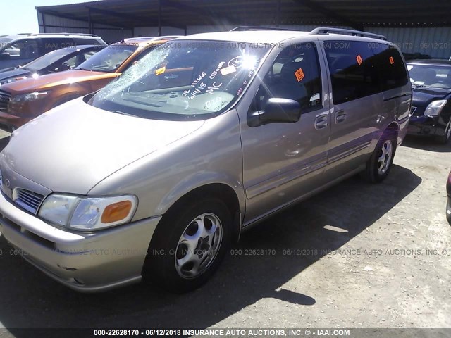 1GHDX03E04D228044 - 2004 OLDSMOBILE SILHOUETTE Champagne photo 2