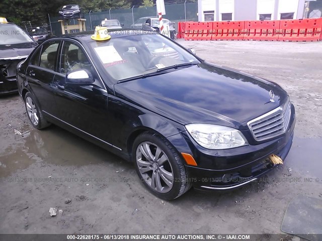 WDDGF81X88F097907 - 2008 MERCEDES-BENZ C 300 4MATIC BLACK photo 1