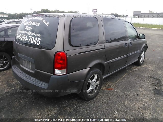 1GNDV23128D113012 - 2008 CHEVROLET UPLANDER LS Коричневий фото 4