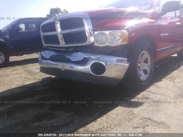 1D7HA16K64J213989 - 2004 DODGE RAM 1500 ST RED photo 6