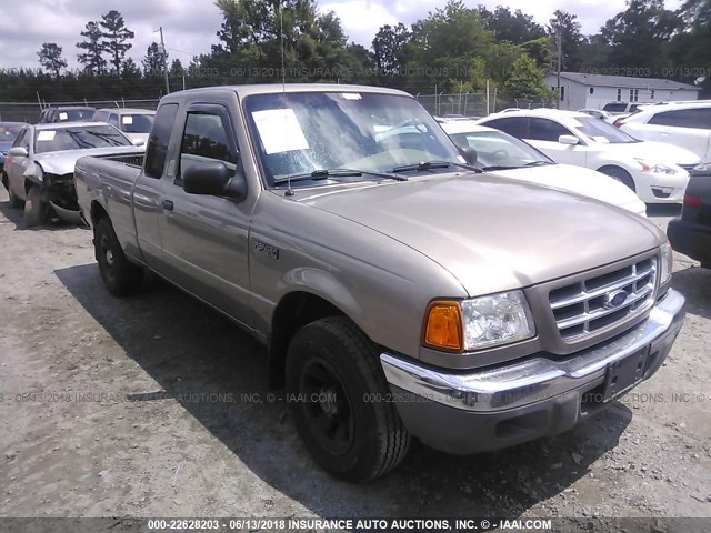 1FTYR44E43TA17053 - 2003 FORD RANGER SUPER CAB GOLD photo 1