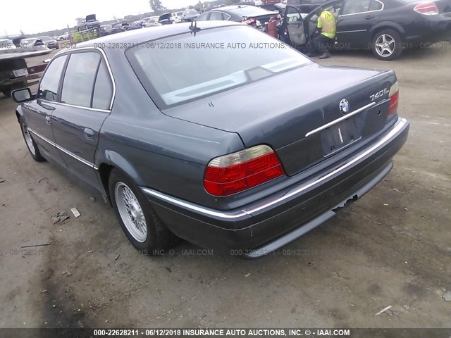 WBAGH834X1DP24144 - 2001 BMW 740 IL GRAY photo 3