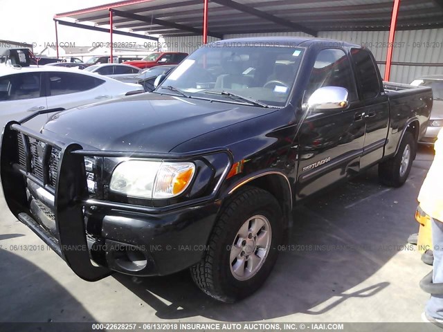5TBRT34166S480160 - 2006 TOYOTA TUNDRA ACCESS CAB SR5 BLACK photo 2