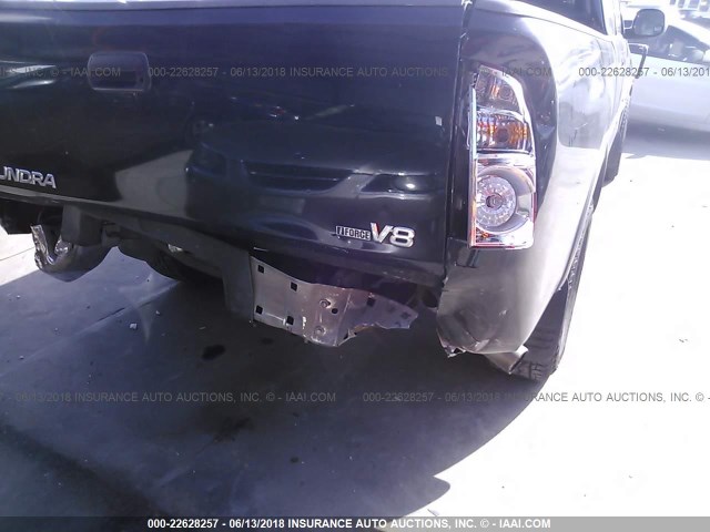5TBRT34166S480160 - 2006 TOYOTA TUNDRA ACCESS CAB SR5 BLACK photo 6