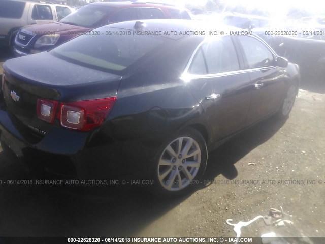 1G11H5SA9DF143329 - 2013 CHEVROLET MALIBU LTZ BLACK photo 4