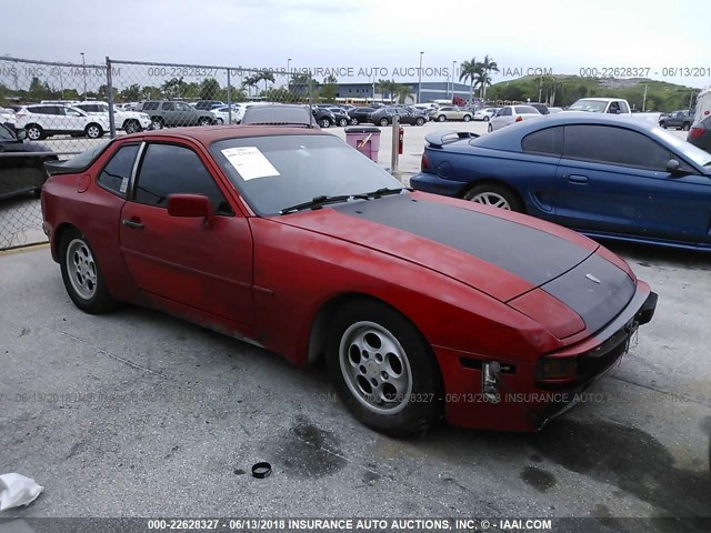 WP0AA0945GN458105 - 1986 PORSCHE 944 RED photo 1