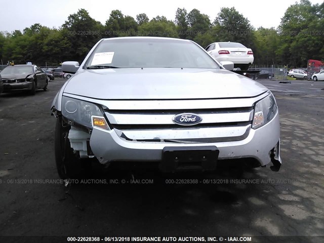 3FADP0L37CR450385 - 2012 FORD FUSION HYBRID SILVER photo 6