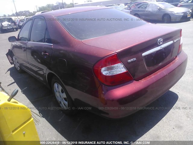 4T1BE32K34U330459 - 2004 TOYOTA CAMRY LE/XLE/SE Qırmızı foto 3