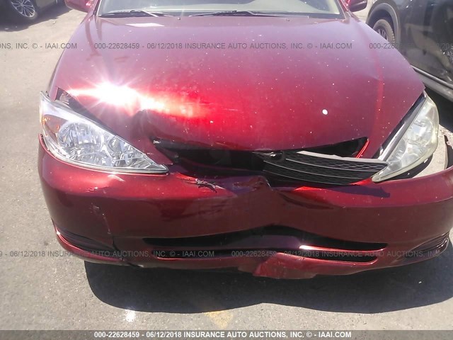 4T1BE32K34U330459 - 2004 TOYOTA CAMRY LE/XLE/SE Qırmızı foto 6
