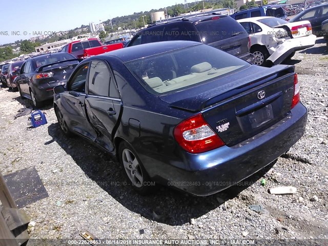 4T1BE32K03U671347 - 2003 TOYOTA CAMRY LE/XLE/SE Mavi foto 3