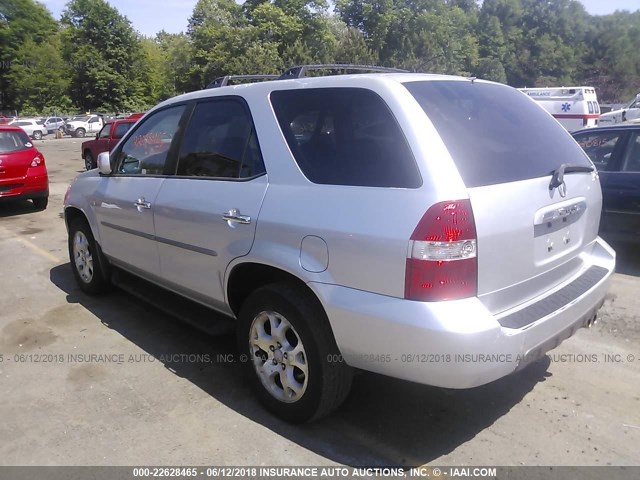 2HNYD18692H544155 - 2002 ACURA MDX TOURING SILVER photo 3