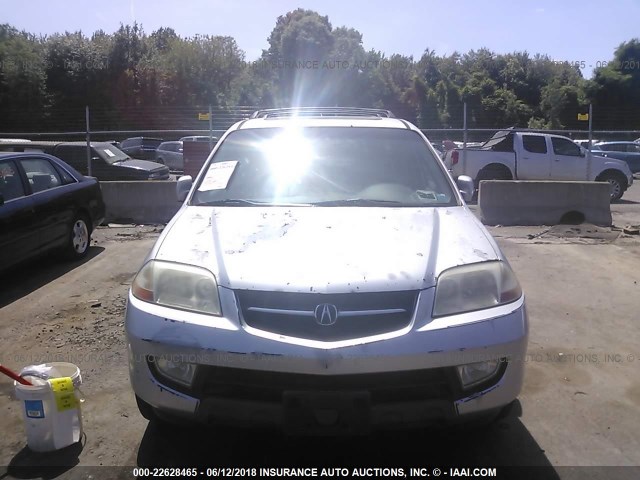 2HNYD18692H544155 - 2002 ACURA MDX TOURING SILVER photo 6